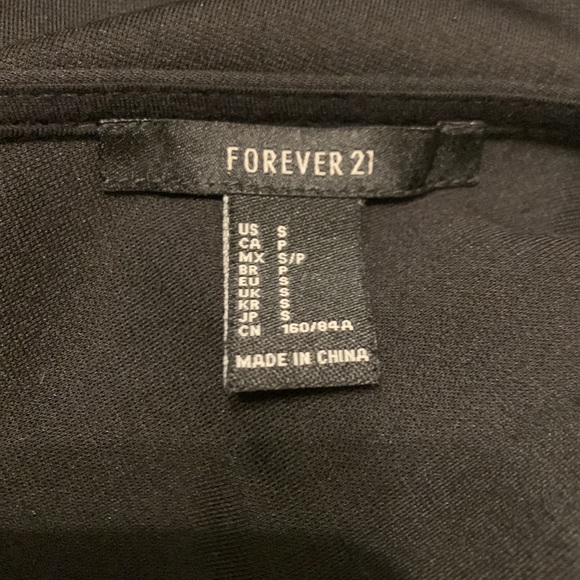 FOREVER 21 BLACK MIDI COCKTAIL DRESS - Picture 5 of 5